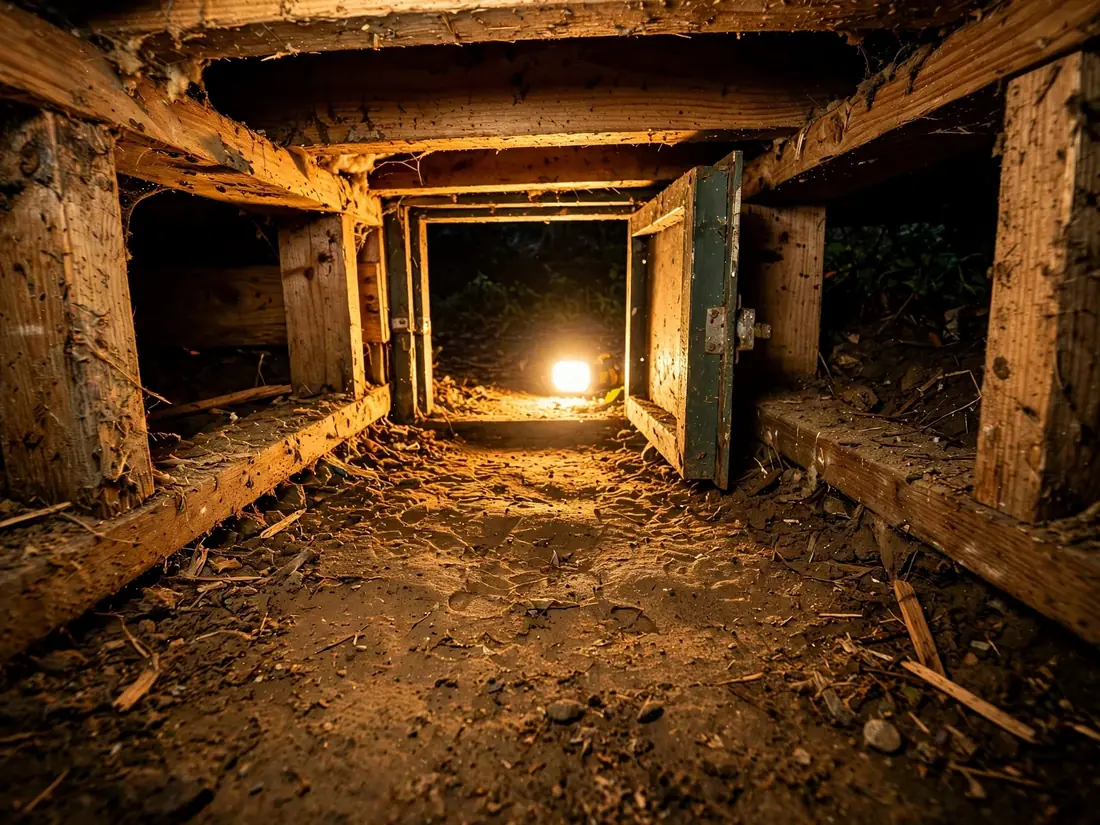 Tight crawl space access entry that affects labor cost
