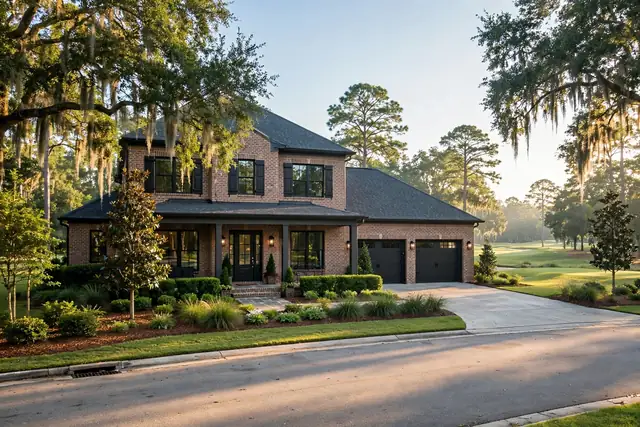 Large Mountain Brook home set in mature tree canopy